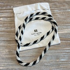 Kate Spade black and white necklace